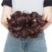 SEGO Hair Part Hair Tie Extensions - Curly Bun & Messy Updos | Natural Black & Dark Golden Brown - 30g - Buy Online on GoSupps.com