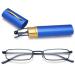 Magimodac men women reading glasses anti blue light glasses with prescription blue light filter metal reading aid narrow reading glasses with pencils