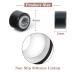 500Pcs 4mm Black Silicone Lined Micro Ring Beads for Hair Extensions - 5 Colors - Vlasy - Buy Online on GoSupps.com