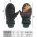 XIAOHAWANG Kids Ski Gloves - Waterproof Dinosaur Mittens 4-8 Years, Blackish Green - Buy Online on GoSupps.com