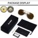Joopin Polarised Sunglasses | Al-Mg Metal Frame | UV Protection | Double Bridge Aviation Style | Men Women Sun Glasses for Driving | A04 Gold Frame Brown Lens - Buy Online on GoSupps.com