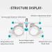 Buy HNCXHX Eye Optometry Lens Frame - 48-80 mm Multifunctional Optical Tool for Eye Tests & Training - Buy Online on GoSupps.com