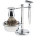 Shop Lefeda Men's Silver Alloy Shaving Brush Set - Stylish Safety Razor Travel Mug & Brush Holder | Premium Grooming Essentials - Buy Online on GoSupps.com