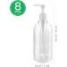 Topbathy 8-Pack Refillable Pump Dispenser Bottles for Hand Gel Shampoo Lotion & Cleaning Liquids - 500ml Kitchen & Bathroom Solutions - Buy Online on GoSupps.com