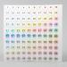 4pcs Nail Polish Color Gel Varnish Number Stickers 1-100 | Manicure Tool for Perfect Color Marking - Buy Online on GoSupps.com