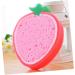 FRCOLOR 12 Pcs Soft Exfoliating Sponge Loofahs - Bath Pouf Scrubber for Cleaning & Shower - Earth Tones Fruit Shaped Sponges for Kids - Buy Online on GoSupps.com