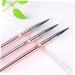 FOMIYES 4 Sets Nail Brush Kit Nail Art Liner Brush Painting Nail Art Poly Striping Brushes Japanese-style Nail Art Liner Drawing Brushes Non-slip Nail Art Pens Hook Line Manicure Pink - Buy Online on GoSupps.com