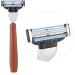 JTLB K4-Piece Shaving Set Manual Razor with Stainless Steel Stand & Brush Bowl | Premium International Shipping - Buy Online on GoSupps.com