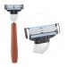 4-Piece Stainless Steel Shaving Set | Manual Razor Stand Brush & Bowl | Premium Grooming Kit for Men - Buy Online on GoSupps.com