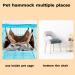 Small Pet Cage Hammock 2 Tier - Hanging Bed for Small Animals - Accessories for Chinchilla, Parrot, Sugar Glider, Ferrets, Rat, Hamster - Brown - 13.38x13.38 - Buy Online on GoSupps.com