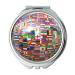 Mirror earth round makeup mirror Atlas Earth Flags Flag Global Globalization Globe makeup mirrors pocket mirror portable mirror