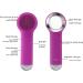 Rechargeable Facial Cleansing Brush for Men & Women - Electric Face Scrubber Cleanser for Deep Exfoliation and Cleansing (Purple) - Buy Online on GoSupps.com