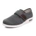 Men's Diabetic Wide Fit Memory Foam Slippers Swollen Feet Diabetic Edema Boots Slippers Arthritis Edema Shoes Give Parents Gifts to Make Healthier (Color : Grey Foot Length : 12)