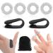 KSK EHW 6 pieces acupressure rings set acupressure ring for finger massage ring anti -stress sensory finger massage ring massage rings for stress reduction (silver black