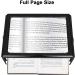 Lofe 3X Enlargement Reading Light - A4 Rectangular LED Magnifier for Seniors | Foldable Stand for Books Maps & Jewelry - Buy Online on GoSupps.com