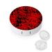Red Digital Camouflage Printing Round Case For Contact Lens Kit Storage Box with Mirror Printed