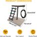 Vogel Papagies Wooden Bird Playground for Parrots & Budgerigars - Fun with Ladders & Swings - Buy Online on GoSupps.com