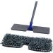MASTERTOP Two-Sided Dust Mop System - 360 Microfiber Wet Dry Floor Cleaning for Hardwood, Laminate, Vinyl, Tiles - Includes 4 Washable Pads and 1 Cleaning Brush - Blue - Buy Online on GoSupps.com