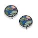 Dragonfly Painting Printed Mini Round Pill Box Pill Box 3 Compartment Medicine Pill Case Pill Organizer Travel Pillbox Portable Pill Box for Pocket Home Office Use