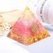 Pink Moonstone Crystal Orgone Pyramid - Energy Tower for Chakra Healing with Flower of Life Design - Handcrafted Orgonite Jewelry - Buy Online on GoSupps.com
