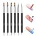 TEOYALL Nail Art Brushes  6 PCS Double Ended Nail Design Tools with Builder Gel Painting Brushes  Nail Liner Brushes  6 Size Dotting Pens