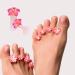 Toe Separators 8 Flower Toe Separator Toe Separators Silicone Daisy Flower Toe Spacers Reusable Toe Separators For Nail Varnish Toe Dividers For Nail Polish Pedicure Tools Pink - Buy Online on GoSupps.com