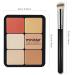 12 Colors Cream Makeup Palette for Cheeks - Blush Contour Concealer & Highlighter - Waterproof & Long-Lasting with Brush - Multi-functional Face Palette (Set #05 - Buy Online on GoSupps.com