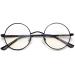 Joopin blue light filter glasses men round glasses computer glasses bluuna filter gaming glasses bluelight filter pc glasses with metal frame A20 black transparent anti-blue light like the pictures