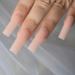 24pcs Extra Long Square Glossy Acrylic Press On False Nails | Perfect for Prom & Party International Shipping Available - Buy Online on GoSupps.com