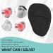 Premium Metatarsal Pads for Women | Silicone Foot Cushion Inserts for Pain Relief - Black & Transparent - Buy Online on GoSupps.com