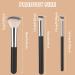 Amaxiu 3 Pcs Foundation Contour Brushes - Foundation Brush & Concealer Brush & Blusher Brush Under Eye Nose Contour Kabuki Brush for Blending Liquid Cream Sculpting Highlighting Mineral Makeup - Buy Online on GoSupps.com