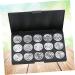 CRILSTYLEO 3pcs 15 Empty Cosmetic Case Travel Cosmetic Case Travel Makeup Case Empty Makeup Eyeshadow Silver - Buy Online on GoSupps.com