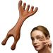 Peigne en bois de santal Grattoir nasal en bois de cerf Grattoir nasal en bois de santal tendance en bois de cerf dents larges Peigne grenouille en bois de cerf - Buy Online on GoSupps.com