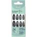 Medium Press on Nails | Shiny Reflective False Nails with Glue - Metal Plating Punk Nail Tips Black Fake Finger Nails for Women Girls Maijia - Buy Online on GoSupps.com