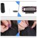 20Pcs Stainless Steel U Shape Snap Comb Wig Clips - Black Metal Hair Extension Clips for DIY Styling - Buy Online on GoSupps.com