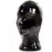 Latex Hood Mask Bondage Mask Seamless Rubber Hood With Perforated Eyes And Mouth Cover Red Small Red S