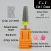 C & I 5 in 1 Tapered Shape Nail Drill Bit XF - Professional Cross Teeth Edition for Nail Manicure Machine - Buy Online on GoSupps.com