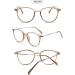Vevesmundo Anti Blue Light Reading Glasses - Modern Horn Design Brown 1.5x Visual Aid for Men Blue Light Filter 1 Piece - Buy Online on GoSupps.com