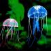 Aquarium decoration bright jellyfish artificial jellyfish 2 PCs aquarium decoration glowing aqua ornaments glowing jellyfish ornament decoration for aquarium fish pool blue