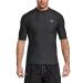 BALEAF UV Shirt Men Water UPF 50+ Short Sleeve Rashguard Men's Swim Shirt Rash Vest for Swimming Diving L Black
