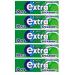 5 x packs Wrigley s Extra Spearmint Flavour Sugar Free Chewing Gum - Freshens Breath With Xylitol Helps with Oral Hygiene for Healthy Teeth and Gums