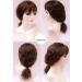 Curly Hair Topper with Ponytail for Women - Soft Synthetic Clip-In Crown Attachment 45cm - Light Brown - Perfect for Thinner Hair - Buy Online on GoSupps.com