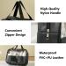 4PCS Clear Waterproof Toiletry Travel Bags with Zipper Handle - Black Set for Men and Women | Portable Airport Makeup Bags - Buy Online on GoSupps.com