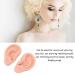Silicone Ear Model 1 Pair for Earrings Display and Piercing Practice - Light Skin Color - Buy Online on GoSupps.com