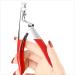 False Nail Tip Clipper Cutter Trimmer Manicure Pedicure Nail Art Tool/Acrylic Nail Tips Edge Cutter (Red)