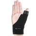DOEPLEX Trigger Thumb Splint for Women & Men  Adjustable Thumb Spica Support Brace Stabilizer for Pain  Sprains  Arthritis  Tendonitis  One Size Fits Right or Left Hand Black