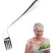 Elderly Elbow Fork Spoon | Angled Eating -Feeding Spoon Utensil | Elder Feeding Utensil for Convenient and Comfortable Dining for Disabled Adults and Seniors Fanelod Right Hand - Fork - Buy Online on GoSupps.com