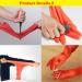 YIOIY Waterproof Kitchen Cleaning Gloves - Oil-Resistant Rubber Glove (Red, Medium) - Buy Online on GoSupps.com