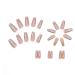 24pcs Pink Glitter Medium Coffin False Nails - Press on Removable Glue-on Full Cover Fake Nails for Women and Girls - Nail Art Accessories 0266Y92 - Buy Online on GoSupps.com