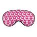 Pink Ribbon Breast Cancer Sleep Mask Eye Cover for Sleeping Blindfold with Adjustable Strap Blocks Light Night Travel Nap for Men Women